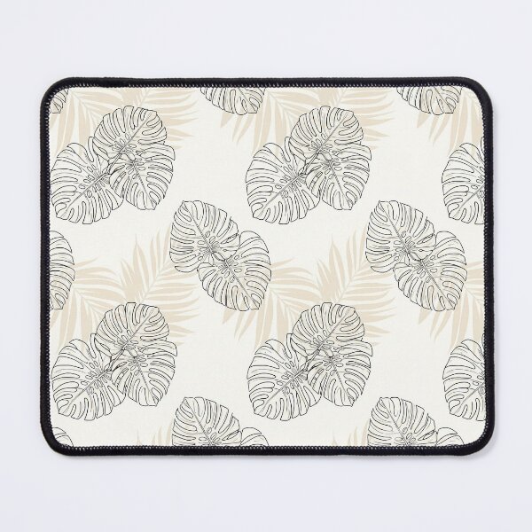 Item preview, Monstera y palmeras: estampado tropical neutro sin costuras designed and sold by ThreadvectorCo.
