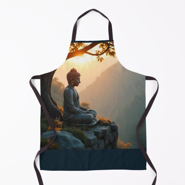 Item preview, Buddha Under a Bodhi Tree at sunset designed and sold by ZOXOFO.