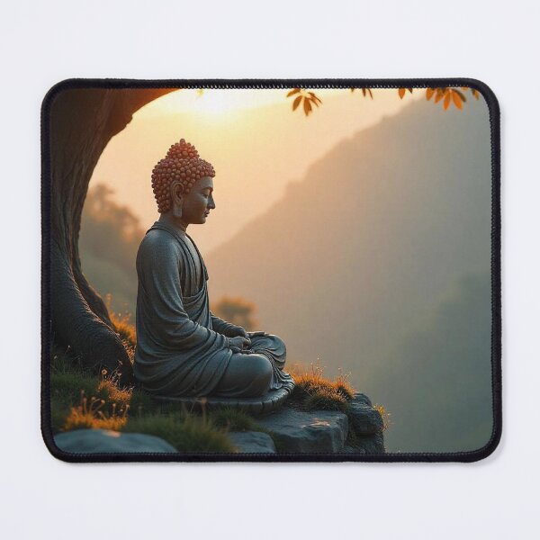 Item preview, Buddha Under a Bodhi Tree at sunset designed and sold by ZOXOFO.