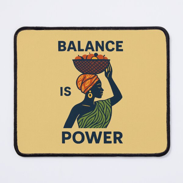 Item preview, Balance Is Power - African Woman with Fruit Basket designed and sold by Myra365Art.