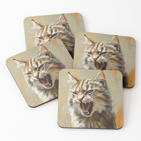 Item preview, Stunning Cat Painting for Home & Office designed and sold by LazyOwlStore.