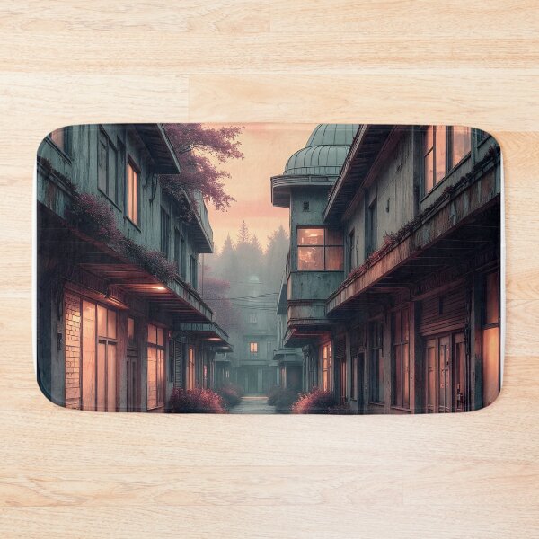 Item preview, Twilight Serenity in a Timeless Village designed and sold by oanaunciuleanu.