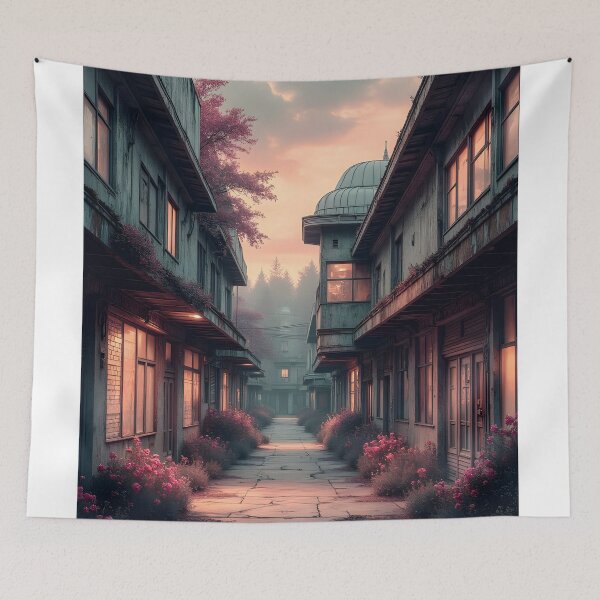 Item preview, Twilight Serenity in a Timeless Village designed and sold by oanaunciuleanu.