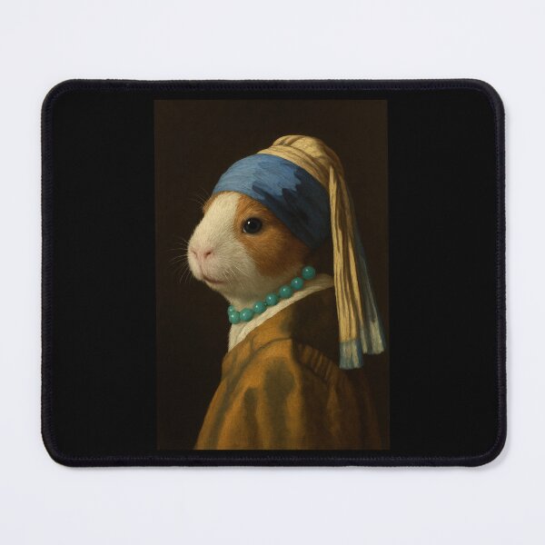 Item preview, Hamster Girl Pearl Earing Painting Art Boys Girls Kids designed and sold by rafaeltto.