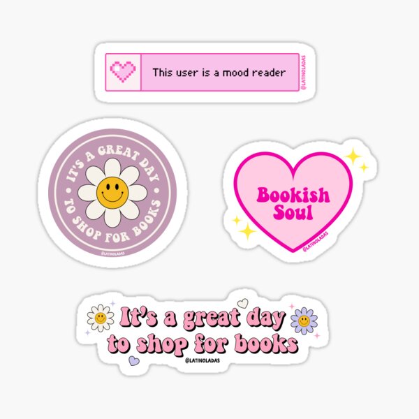 Item preview, Bookish Soul / Dieser Benutzer ist ein Stimmungsleser / Es ist ein großartiger Tag, um ein Bücher-Stickerpaket zu kaufen designed and sold by Latinoladas.