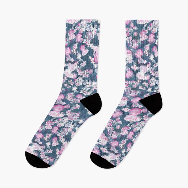 Artikelvorschau, Rosa Quallen - Rosa Quallen im blauen Wasser entworfen und verkauft von FaireWaveArt.