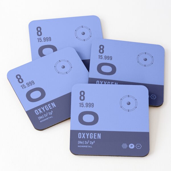 Item preview, 8 Oxygen Periodic Table Element Dark designed and sold by VoodooCircus.