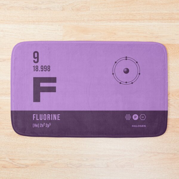 Item preview, 9 Fluorine Periodic Table Element Dark designed and sold by VoodooCircus.
