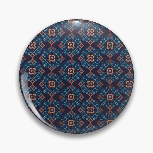 Item preview, Folk Pixel Embroidery – Digital Cross-Stitch Geometric Pattern designed and sold by Artsprint941.