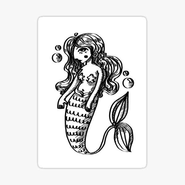Item preview, Mermaid designed and sold by emmagreenart.