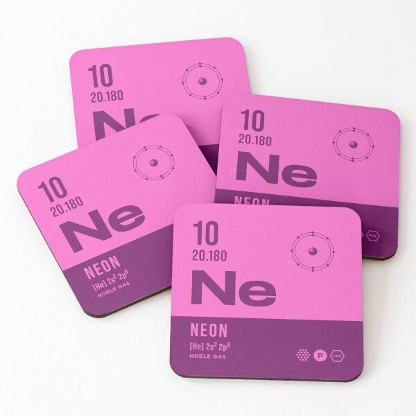 Artikelvorschau, 10 Neon Periodensystem Element Dunkel entworfen und verkauft von VoodooCircus.