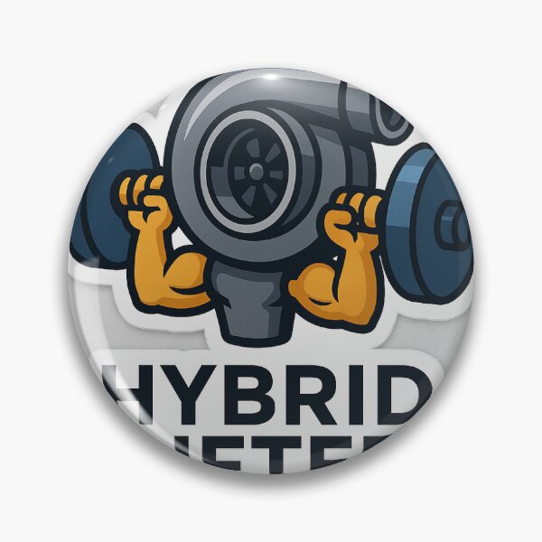 Item preview, Hybrid Lifter Turbo Gym Sticker designed and sold by RevAndRep.