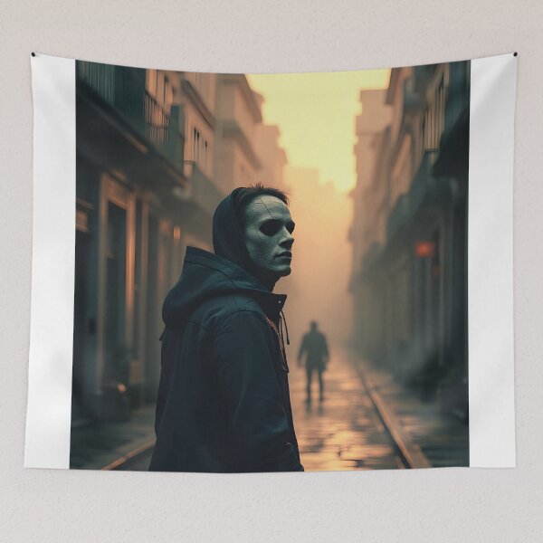 Item preview, Shadowed Encounter in the Misty Alley designed and sold by oanaunciuleanu.