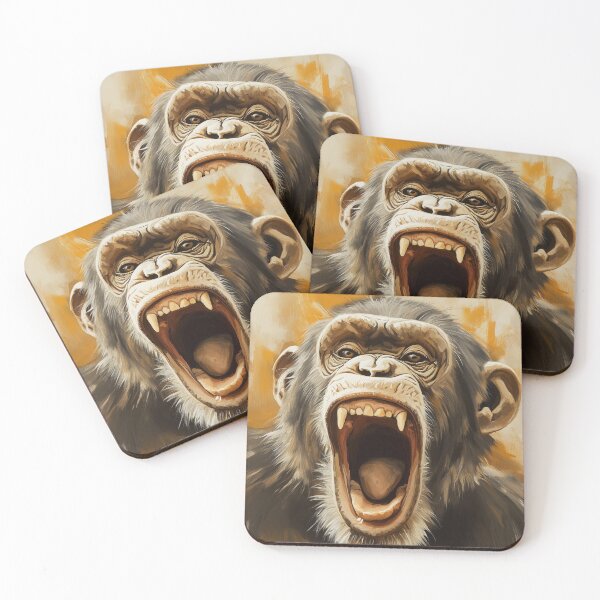 Item preview, Stunning Chimpanzee Painting for Home & Office designed and sold by LazyOwlStore.