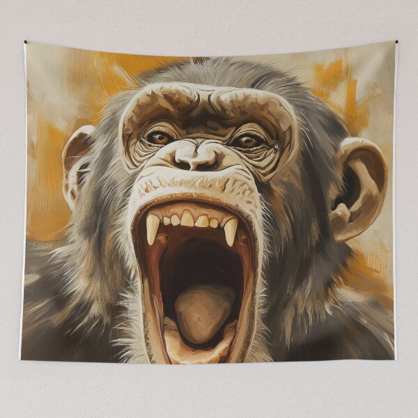Item preview, Stunning Chimpanzee Painting for Home & Office designed and sold by LazyOwlStore.