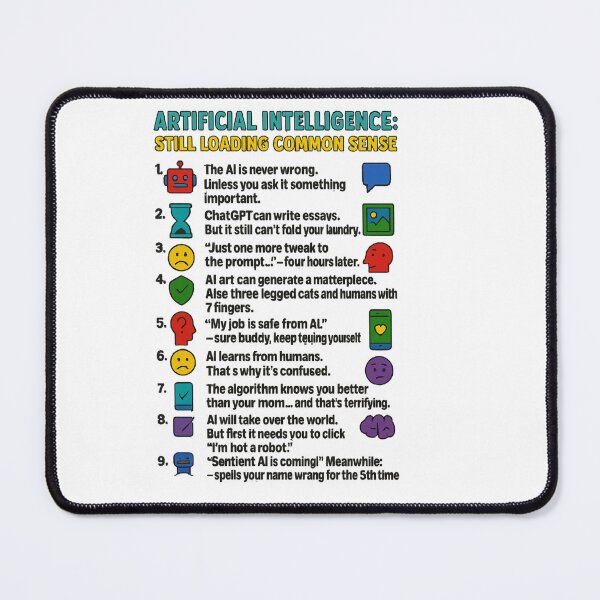 Item preview, Artificial Intelligence: Still Loading Common Sense designed and sold by DoodleManArt.