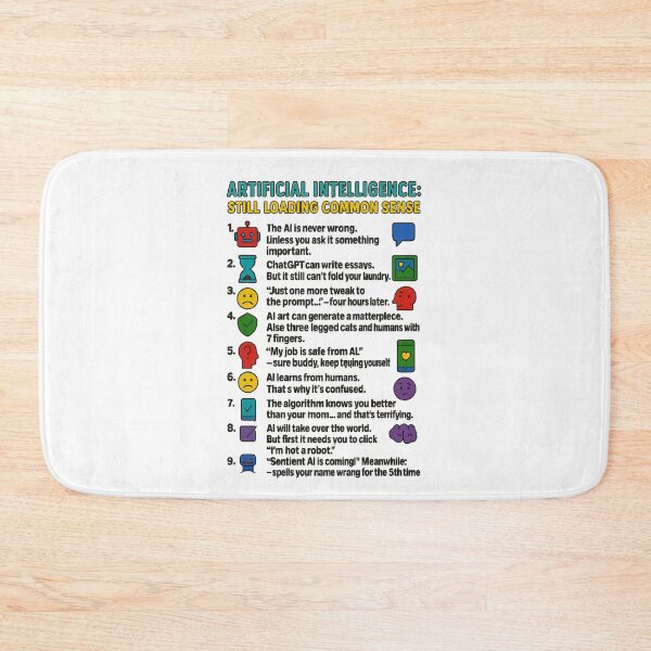 Item preview, Artificial Intelligence: Still Loading Common Sense designed and sold by DoodleManArt.