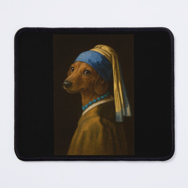 Item preview, Dachshund Doxie Girl Pearl Earing Painting Art Boys Girls Kids designed and sold by rafaeltto.