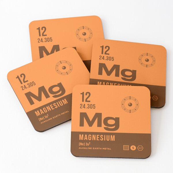 Item preview, 12 Magnesium Periodic Table Element Dark designed and sold by VoodooCircus.