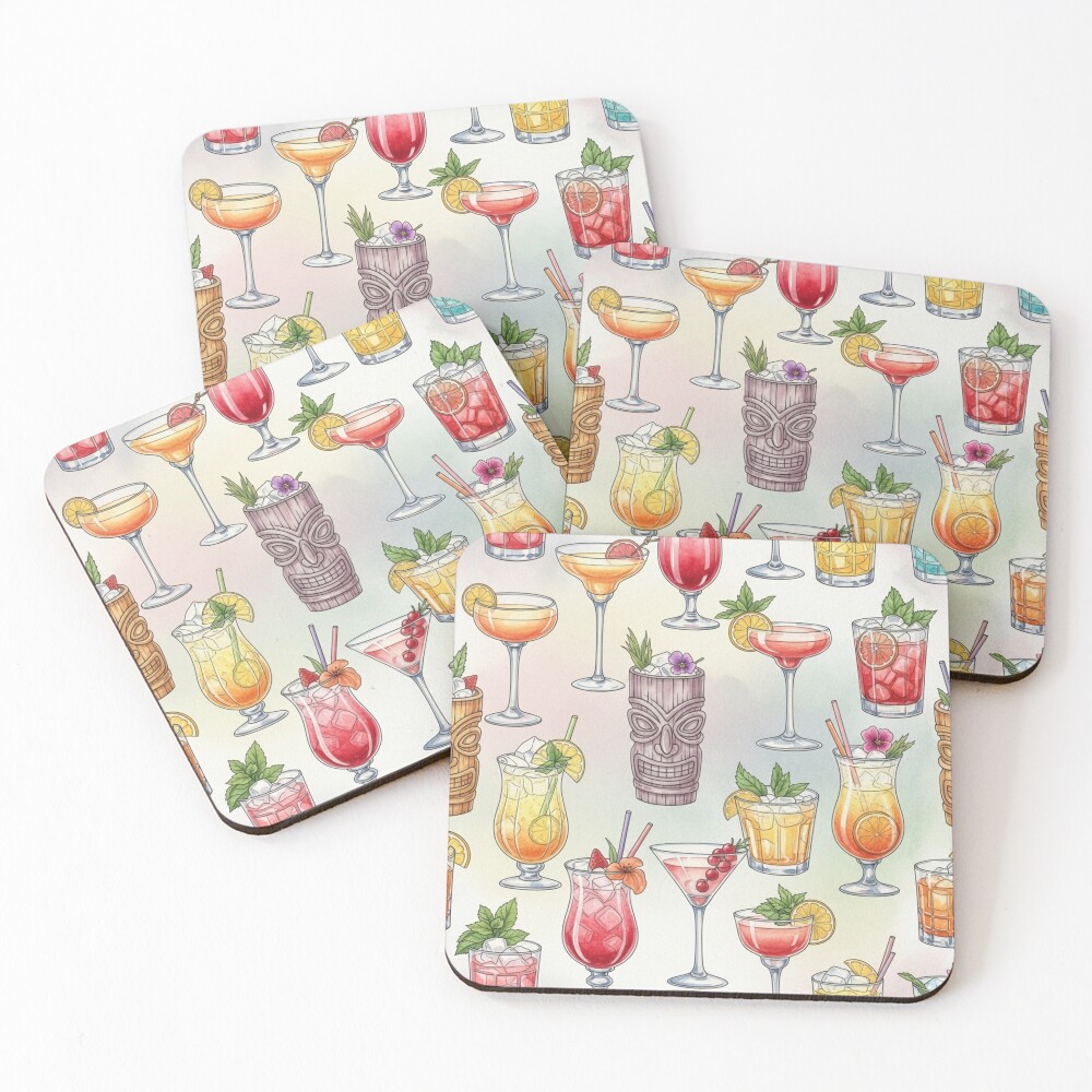 Item preview, Coasters (Set of 4) designed and sold by ThreadvectorCo.
