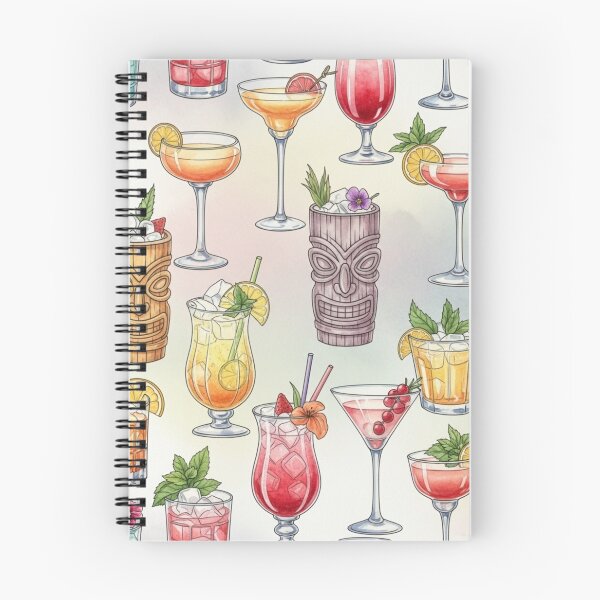 Item preview, Colourful Cocktails – Watercolour Seamless Pattern designed and sold by ThreadvectorCo.