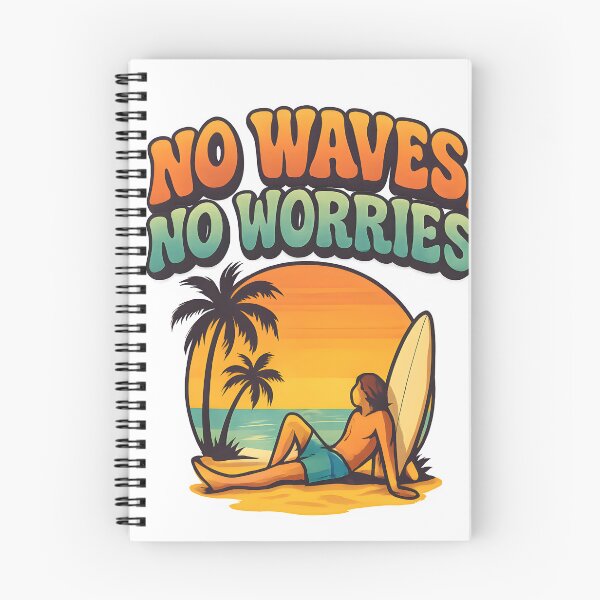 Item preview, No Waves, No Worries designed and sold by Uglyandcute.