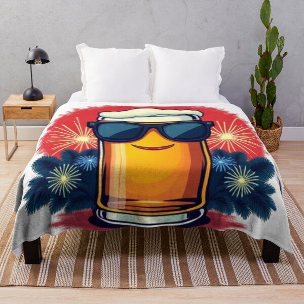 Item preview, Cool Beer Cheers with Fireworks designed and sold by Iuqiune.