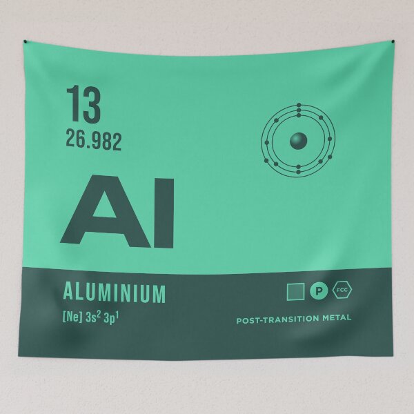 Item preview, 13 Aluminium Periodic Table Element Dark designed and sold by VoodooCircus.