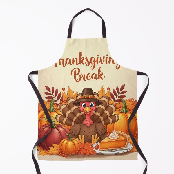 Item preview, Happy Thanksgiving - Cute Turkey & Pie designed and sold by ArtMiro.