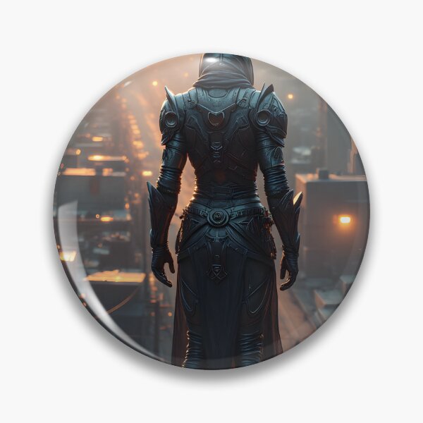 Item preview, The Lone Sentinel of the Cyber City designed and sold by oanaunciuleanu.
