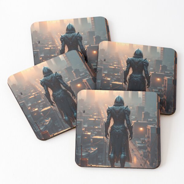 Item preview, The Lone Sentinel of the Cyber City designed and sold by oanaunciuleanu.