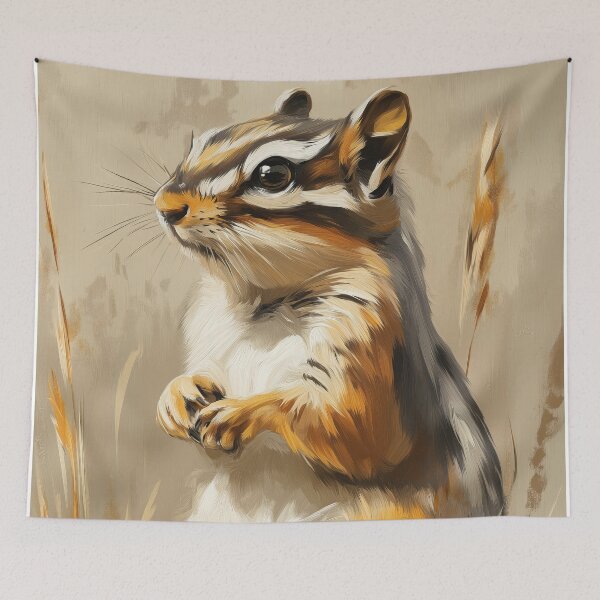 Item preview, Stunning Chipmunk Painting for Home & Office designed and sold by LazyOwlStore.