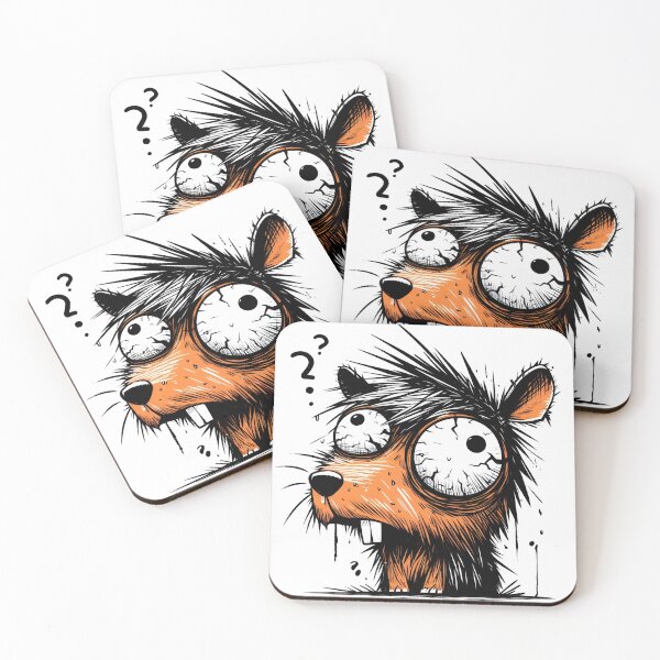 Item preview, Confused Chaos Rodent – Crazy Cartoon Animal designed and sold by Closeddog.