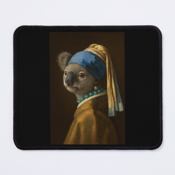 Item preview, Koala Girl Pearl Earing Painting Art Boys Girls Kids designed and sold by rafaeltto.