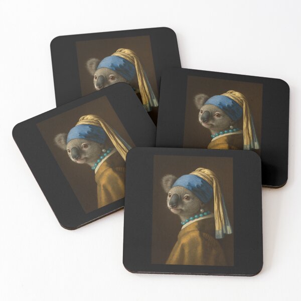 Item preview, Koala Girl Pearl Earing Painting Art Boys Girls Kids designed and sold by rafaeltto.