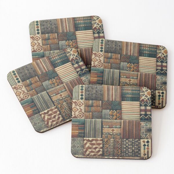 Item preview, Vintage image of kente cloth and mud cloth designed and sold by PrintAfricanArt.