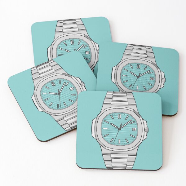 Item preview, Nautilus Cyan Blue Wristwatch designed and sold by CUTOCARS-SHOP.