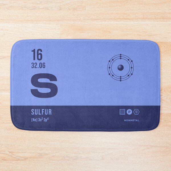 Item preview, 16 Sulfur Periodic Table Element Dark designed and sold by VoodooCircus.