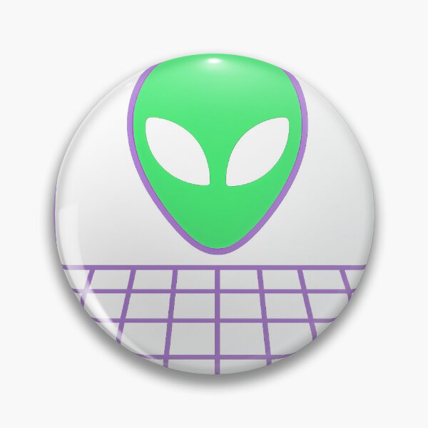 Item preview, Retro Neon Alien Head – 90s Vaporwave Sci-Fi Tee designed and sold by BambaKchula.
