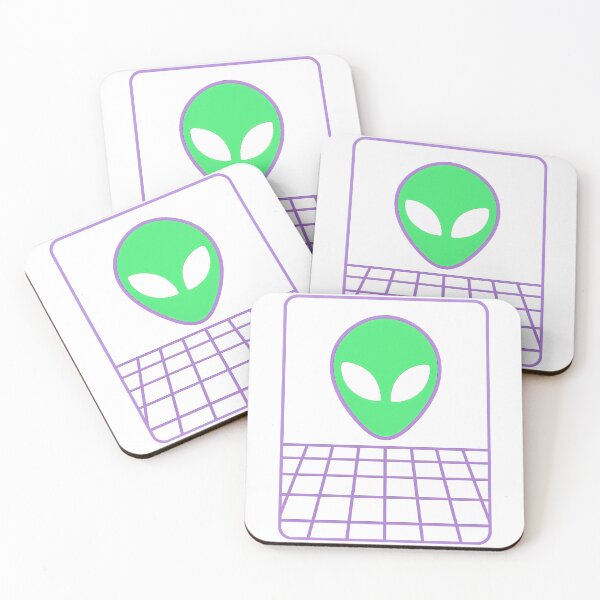 Item preview, Retro Neon Alien Head – 90s Vaporwave Sci-Fi Tee designed and sold by BambaKchula.