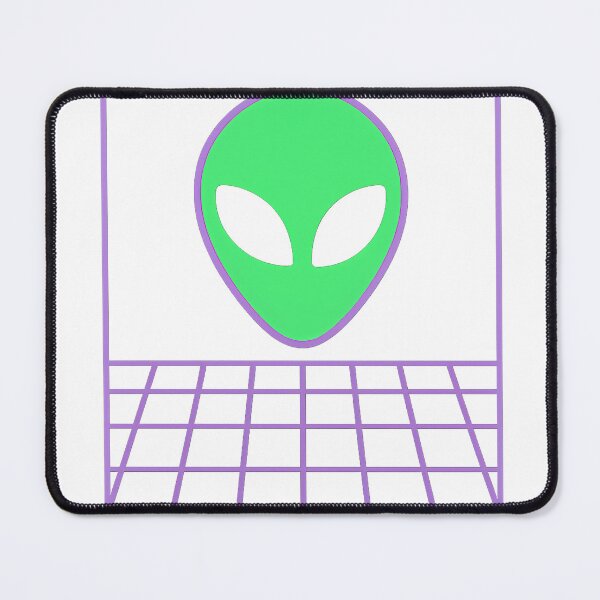 Item preview, Retro Neon Alien Head – 90s Vaporwave Sci-Fi Tee designed and sold by BambaKchula.