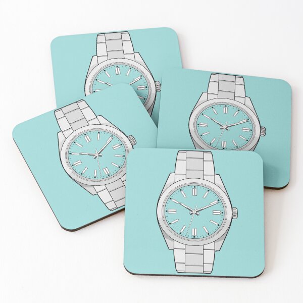 Item preview, Cyan Blue Dial Military Wristwatch designed and sold by HSDESIGNS  SHOP.