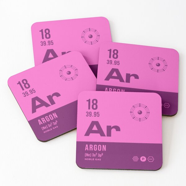 Item preview, 18 Argon Periodic Table Element Dark designed and sold by VoodooCircus.