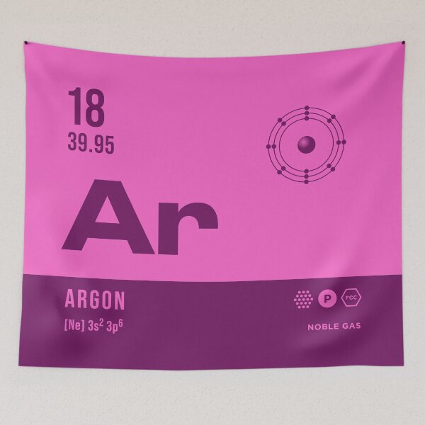 Item preview, 18 Argon Periodic Table Element Dark designed and sold by VoodooCircus.