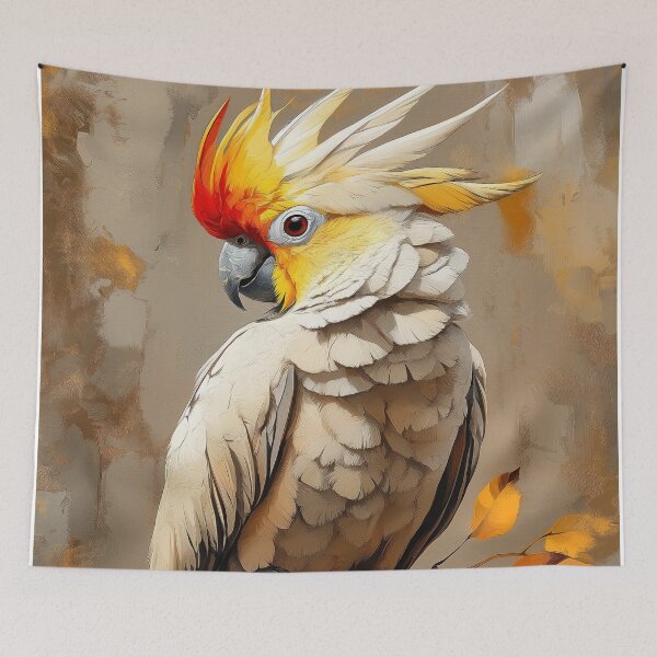 Item preview, Stunning Cockatoo Painting for Home & Office designed and sold by LazyOwlStore.