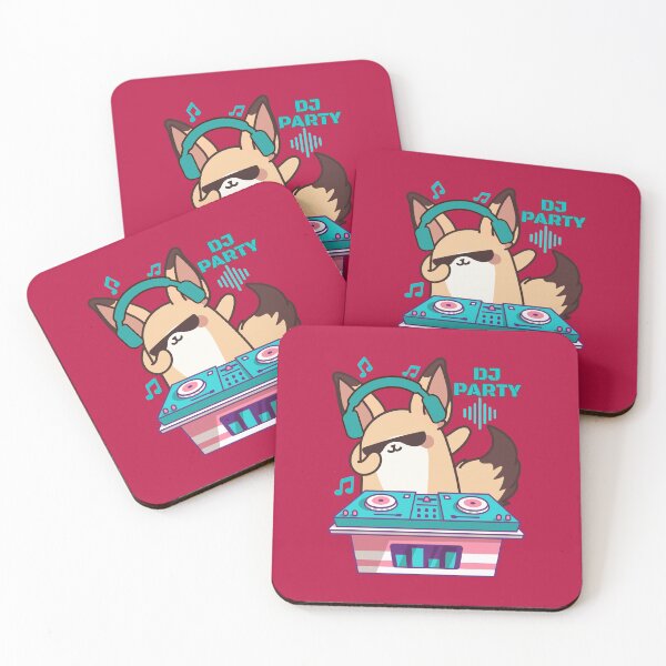 Item preview, Fennec fox DJ designed and sold by BritishDelights.