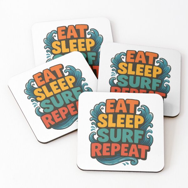 Item preview, Eat Sleep Surf Repeat designed and sold by Uglyandcute.