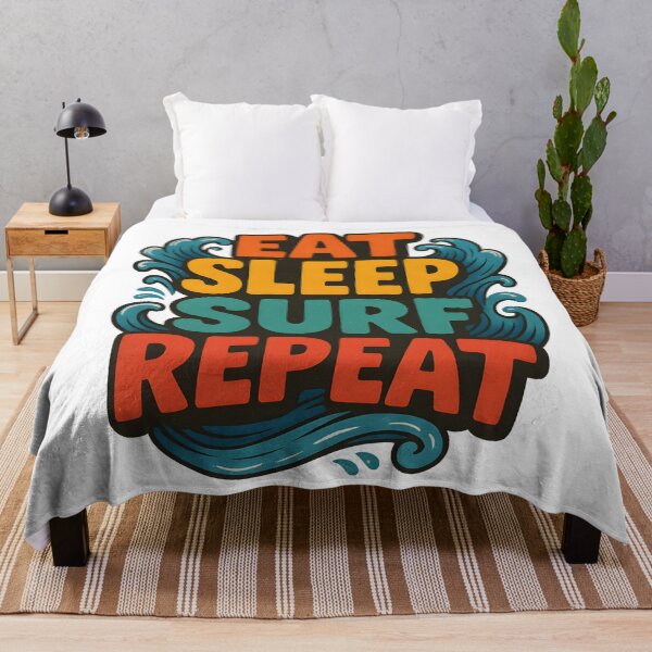 Item preview, Eat Sleep Surf Repeat designed and sold by Uglyandcute.