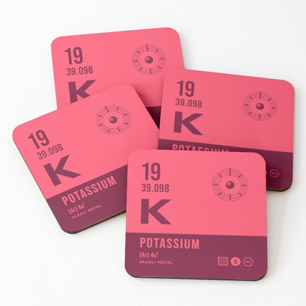 Item preview, 19 Potassium Periodic Table Element Dark designed and sold by VoodooCircus.