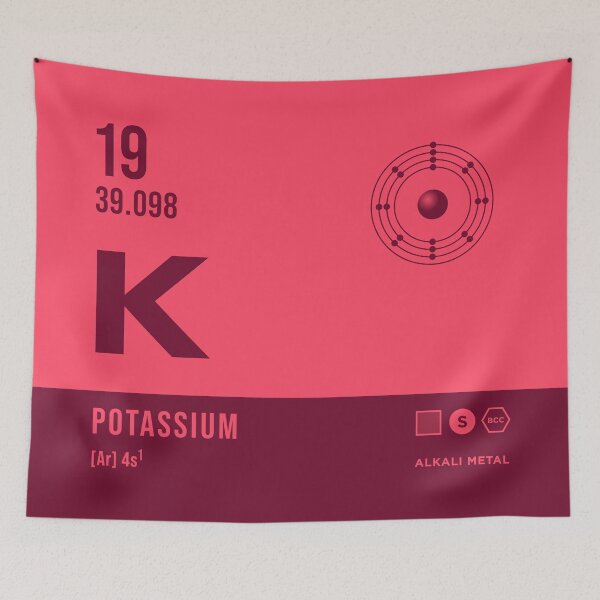 Item preview, 19 Potassium Periodic Table Element Dark designed and sold by VoodooCircus.